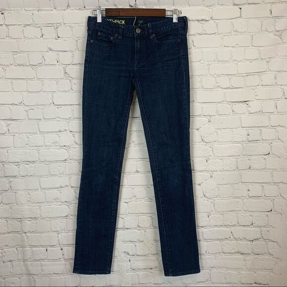 J Crew Factory Tooth Pick Dark Wash Skinny size 27 - Picture 2 of 10
